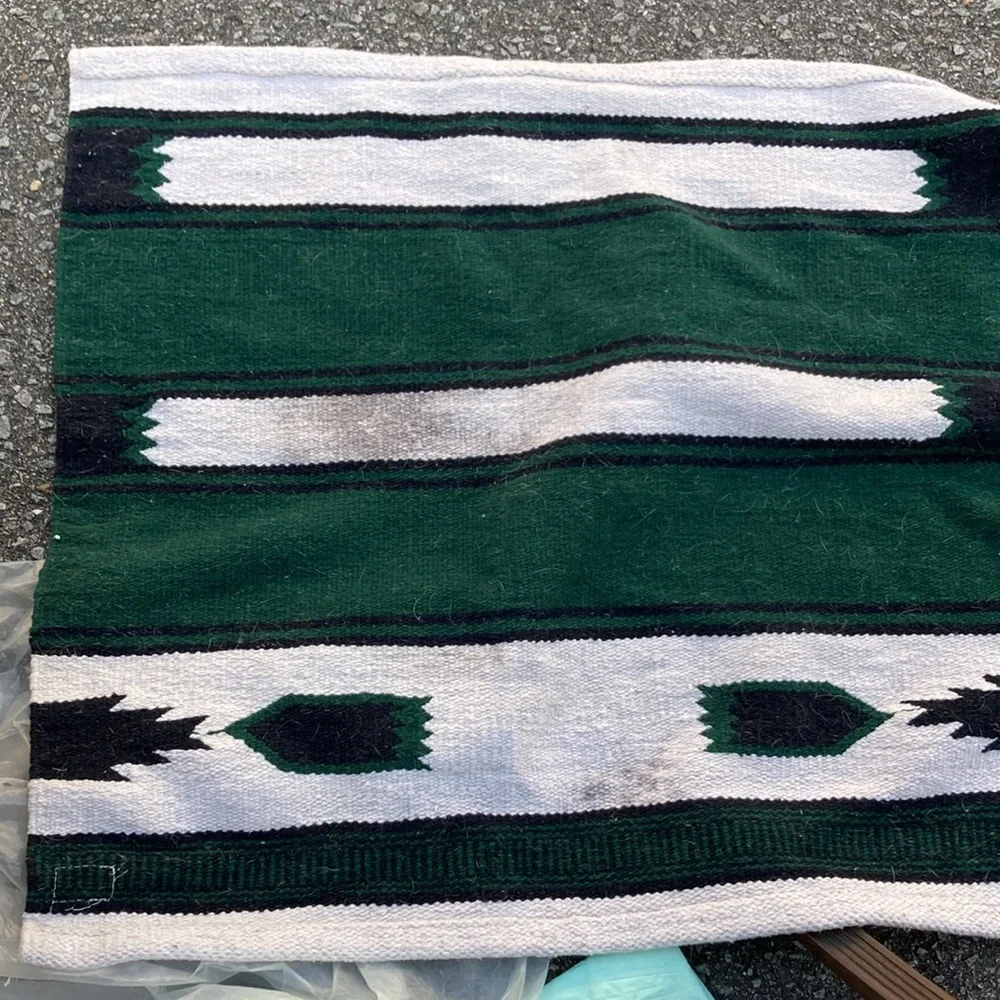 Vintage Southwestern, Native American, Woven Saddle Blanket, Small Area Rug